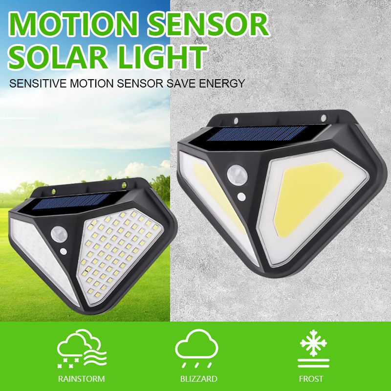 Luz de pared con sensor de movimiento de dos caras solar LED impermeable al aire libre