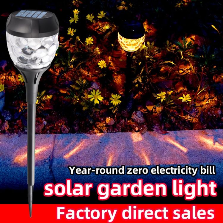 Luces LED impermeables para césped de piña con energía solar