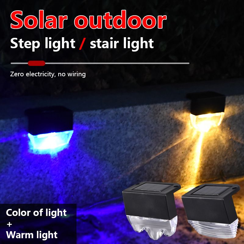 Waterproof Solar Household Glass Clear Stair Wall Light