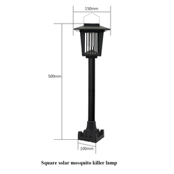 Outdoor Waterproof Solar Charge Lawn Uv Mosquito Killer Lamp Light