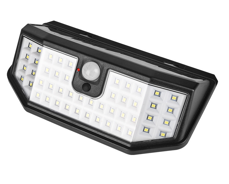 Outdoor Waterproof IP65 Wide Angle 270 Degree Motion Sensor 48 LED Solar Interaction Wall Light