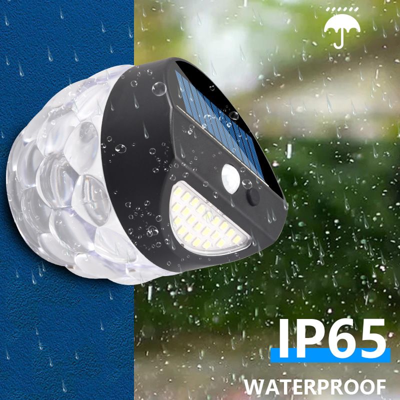 Outdoor Waterproof 28led Solar Flame Jumping Wall Lamp