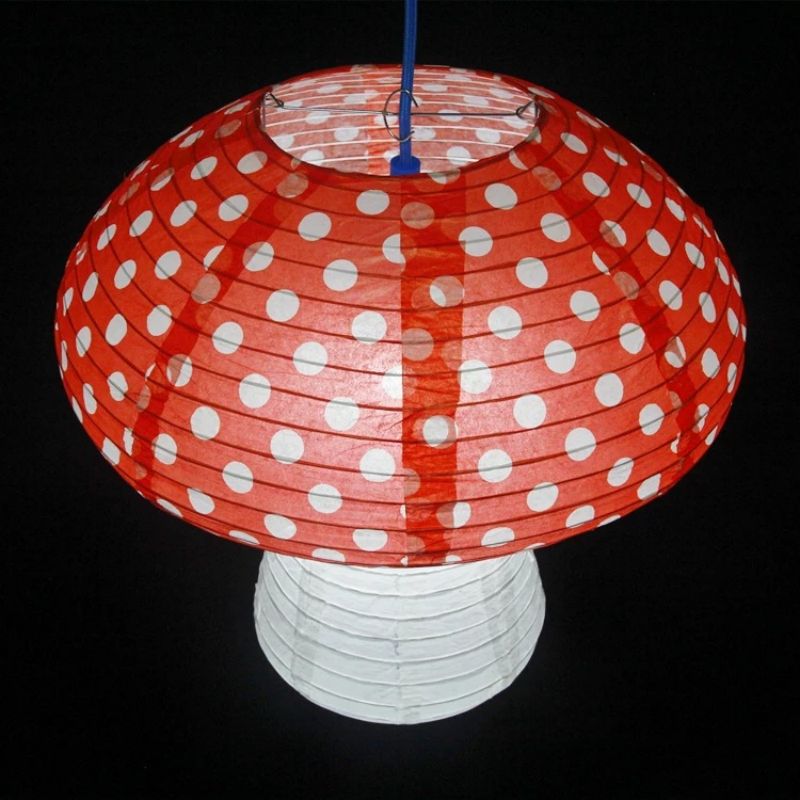 8inch 12inch Christmas Mushroom Lamp Paper Lantern