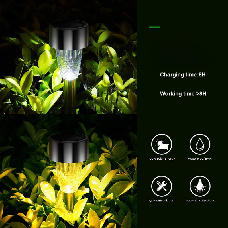 Outdoor Stainless Led Solar Courtyard Garden Pathway Light