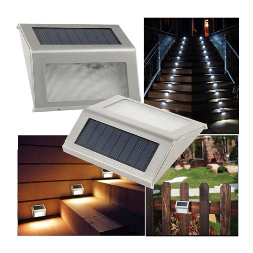 Waterproof 3led Stainless Solar Fence Lights