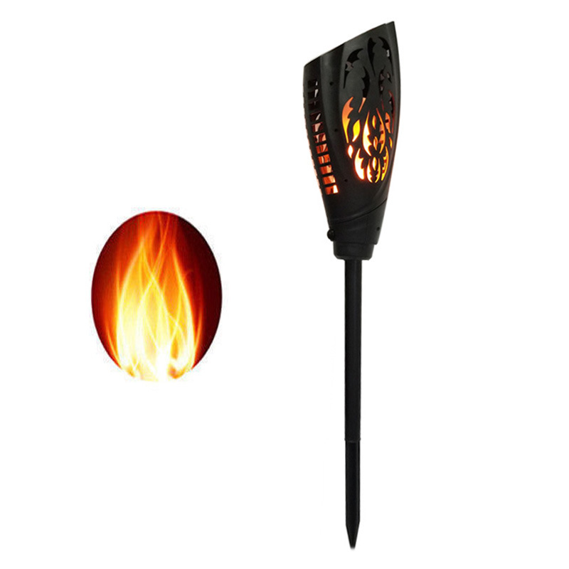 Outdoor 99 Led Waterproof Solar Flame Torch Pathway Light