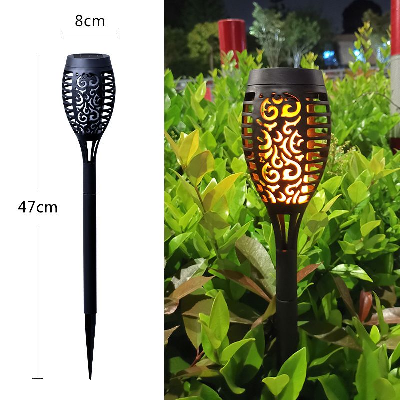 Outdoor Waterproof 12 Led Solar Powered Flame Torch Lights