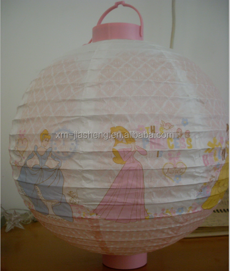 10 Inch Customized Printing Logo Battery Operated Hanging LED Paper Lantern