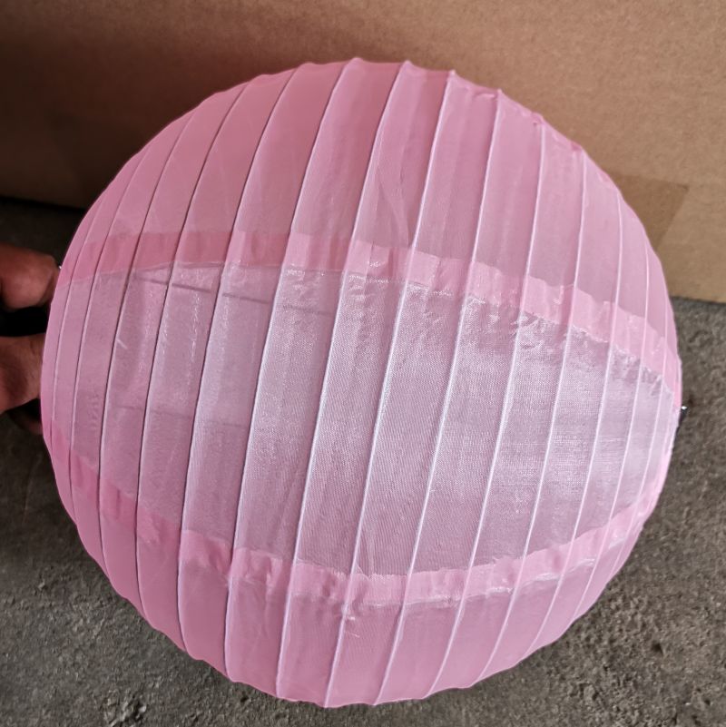 Outdoor Waterproof Various Colors Chinese Round Silk Fabric Lantern