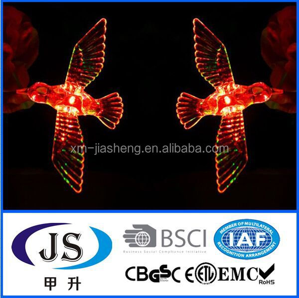 Lumière solaire extérieure de voie de colibri de bâton