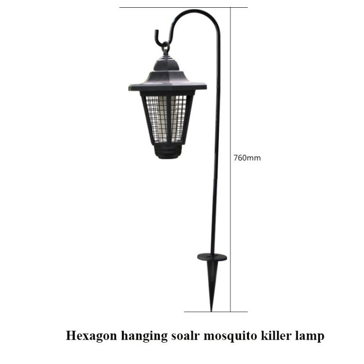 Outdoor Waterproof Rechargeable Solar Lawn UV Mosquito Killer Light