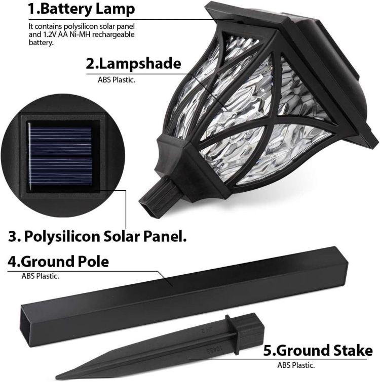 Waterproof Solar Hollowed Out Fence Lawn Light