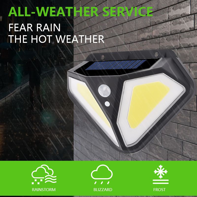 Outdoor Waterproof LED Solar Two-sided Motion Sensor Wall Light