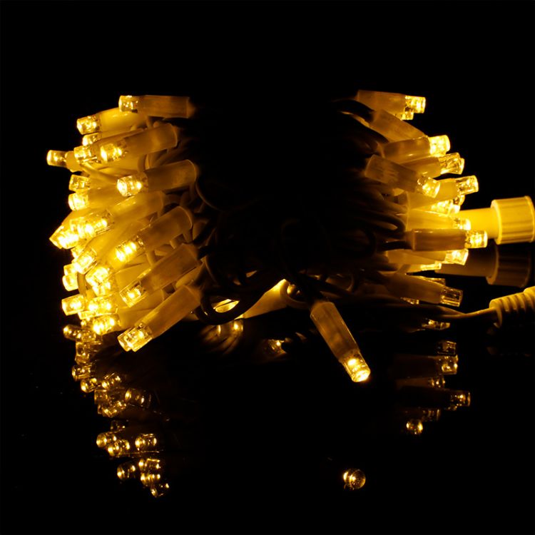 Luz de hadas de goma de la secuencia de la Navidad del anticongelante 10M 100 LED de la prenda impermeable al aire libre IP65