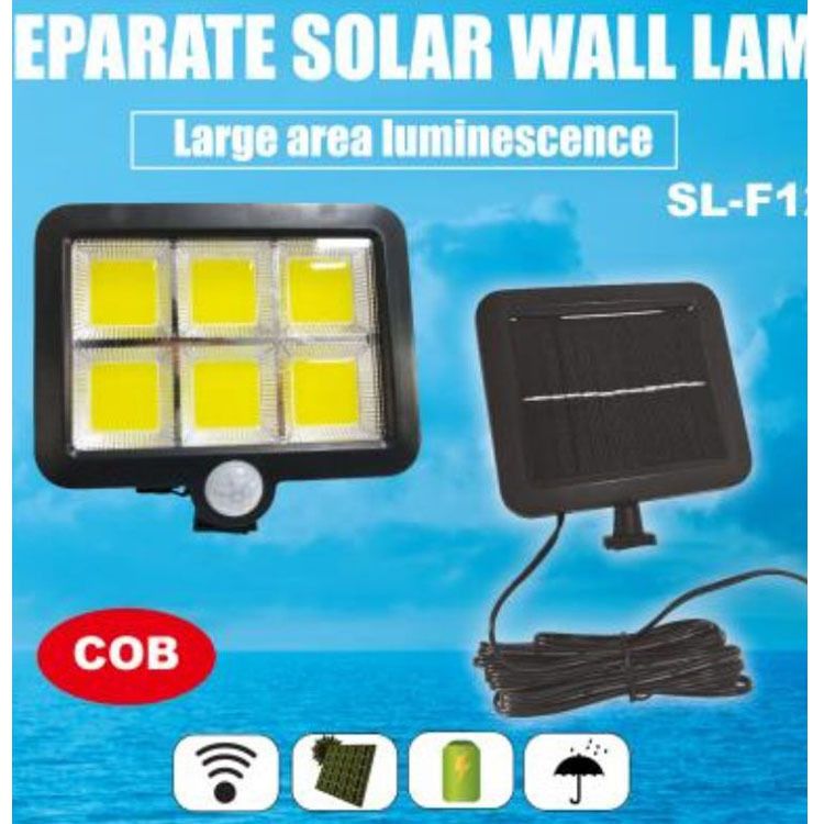 Luz de pared impermeable, tipo solar dividido, luz de pared con sensor solar LED para exteriores