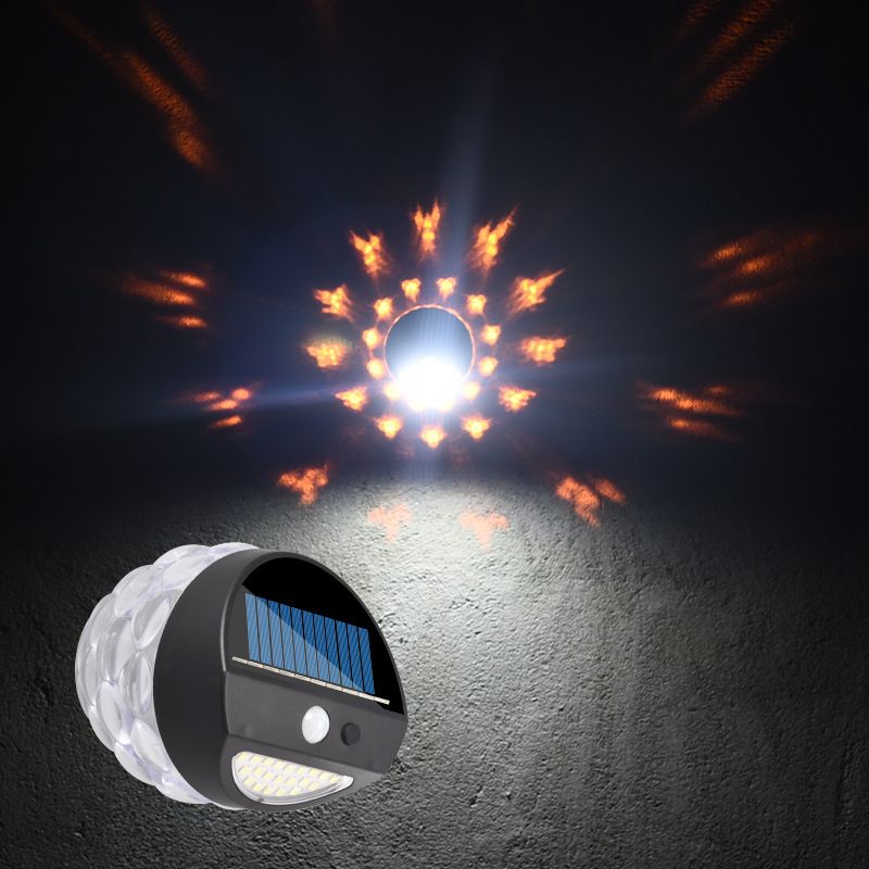 Outdoor Waterproof 28led Solar Flame Jumping Wall Lamp