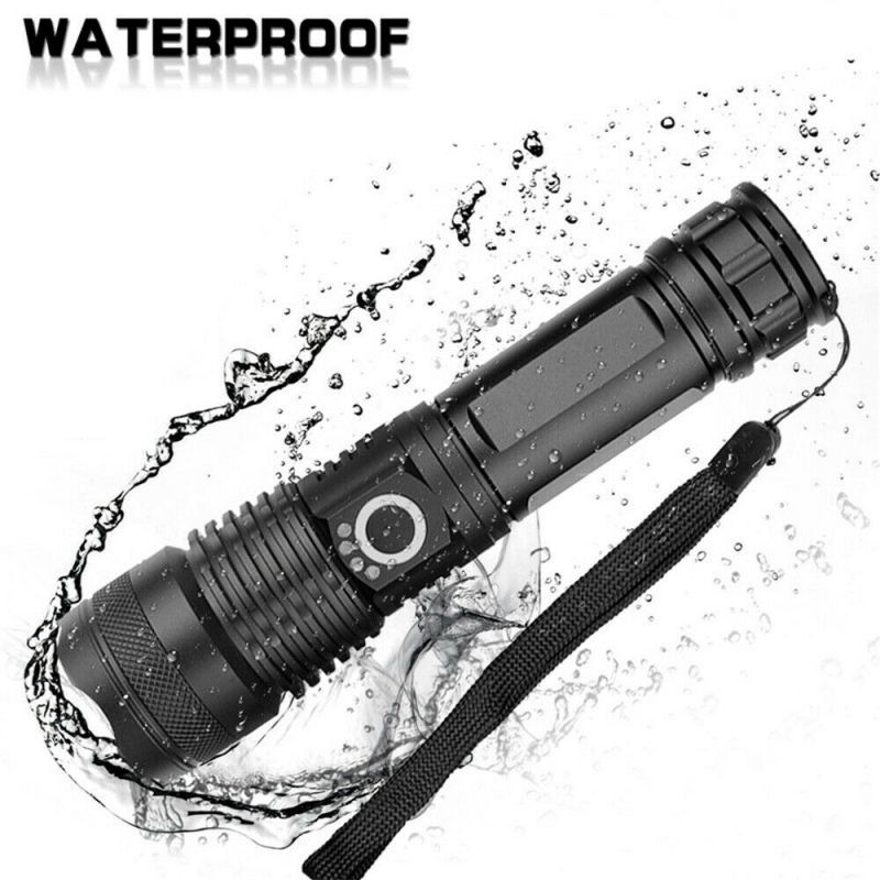 New Item USB Rechargeable Aluminum Alloy Zoom LED Strong Outdoor Waterproof Flashlights