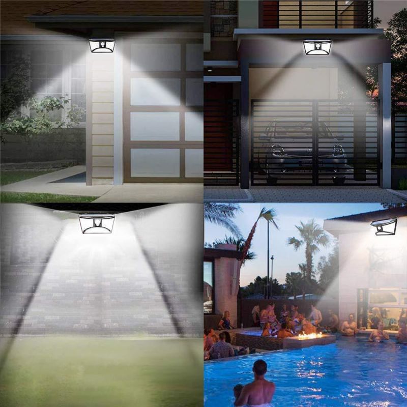 Outdoor Waterproof IP65 Motion Sensor 68 LED Solar Interaction Wall Courtyard Light