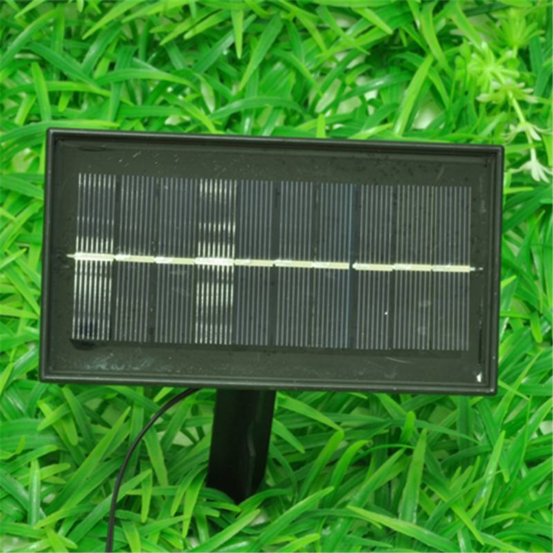 Lumière de pelouse solaire en bambou 10led pour cour extérieure