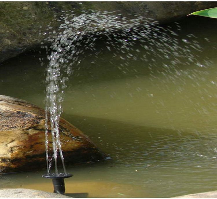 Outdoor Polycrystalline Silicon Lotus Garden Pool Solar Powered Bird Bath Water Pump Fountains