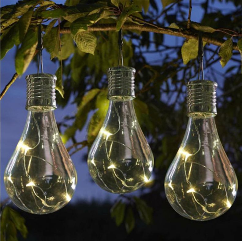 Outdoor Solar Rechargeable Copper Wire Bulbs