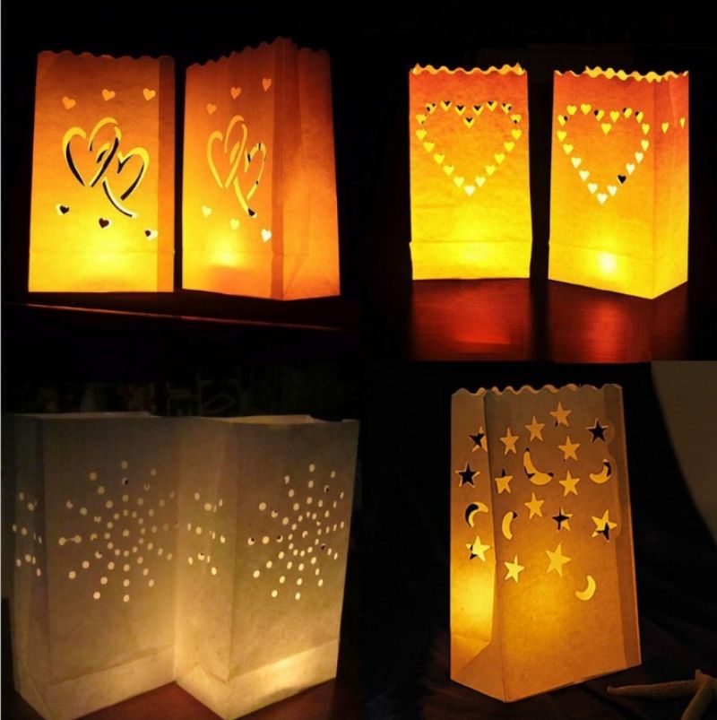 Fireproof Luminaria Paper Candle Lantern Bag