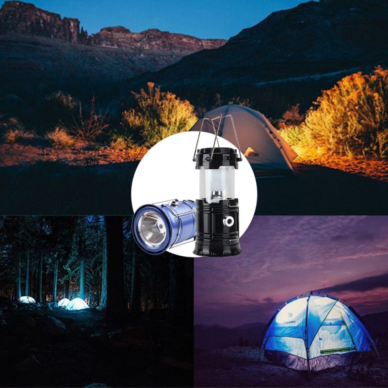 Lumière solaire rechargeable menée portative de tente de camping