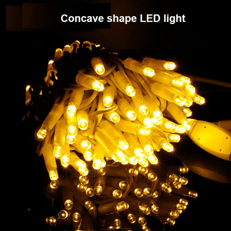 Guirlande lumineuse de noël étanche IP65, 10M, 100 LED, en caoutchouc, antigel, pour l'extérieur