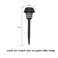 Lampe solaire anti-moustiques UV, imperméable, rechargeable, pour pelouse extérieure