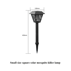 Luz ultravioleta de la lámpara del asesino del mosquito del césped de la carga solar impermeable al aire libre