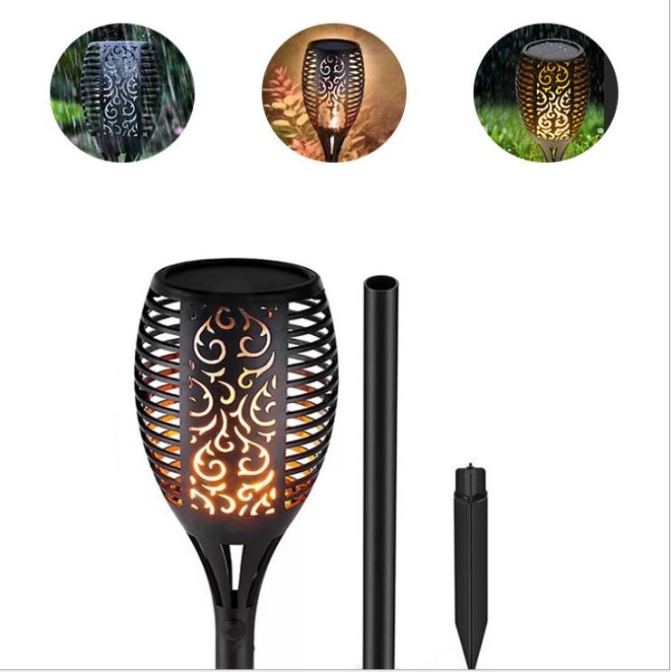 Outdoor Waterproof Led Solar Energy Torch Light