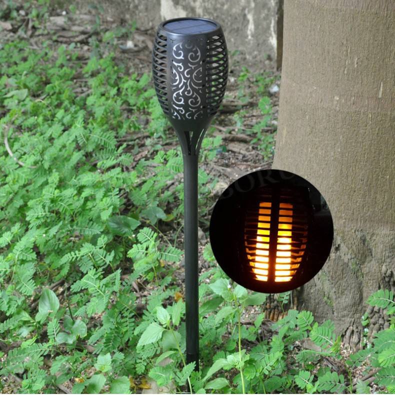 Outdoor Waterproof Led Solar Energy Torch Light