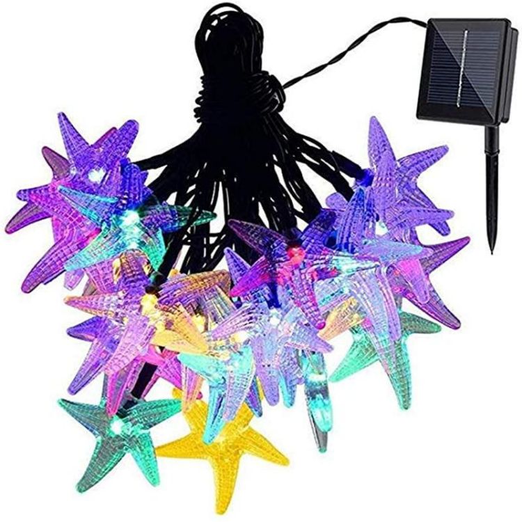 Christmas Wedding Decoration 50 LED 7 Meters Solar Starfish String Light
