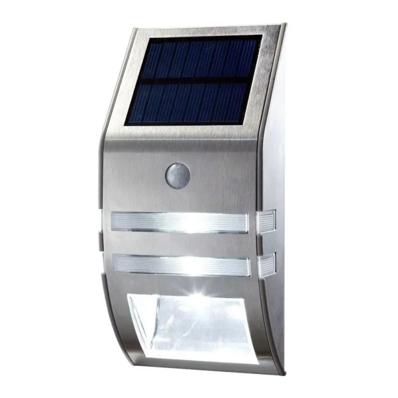 Lámpara de pared solar del paso de las escaleras del patio del acero inoxidable de la inducción del cuerpo humano 2led