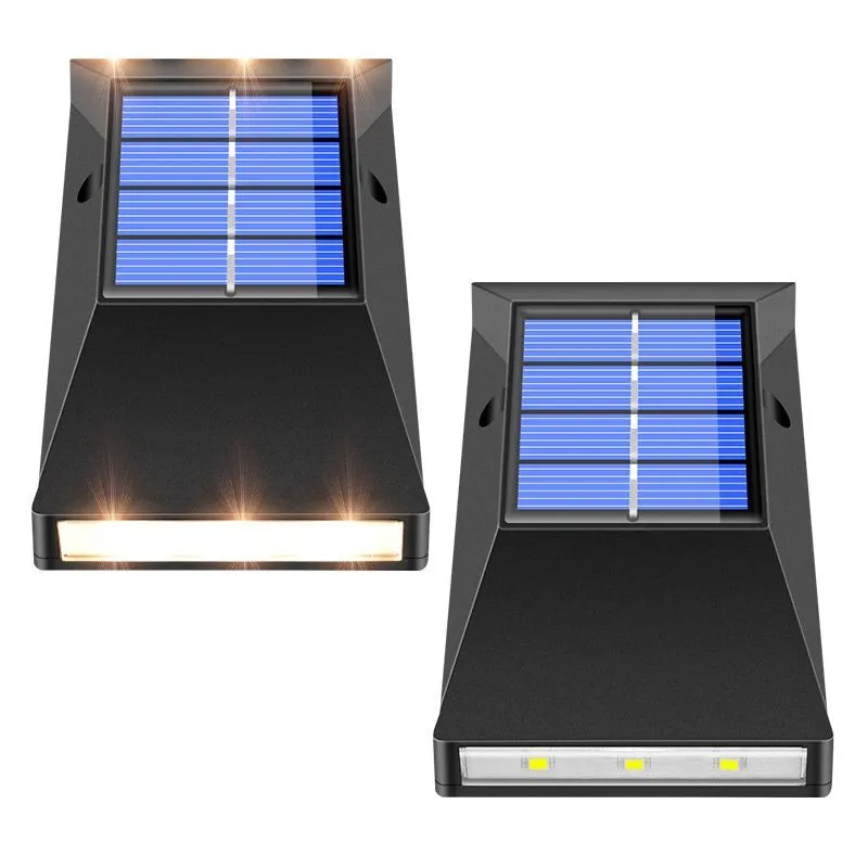 Outdoor Waterproof IP65 6 LED Solar Powered Sensor LED Gate Wall Light