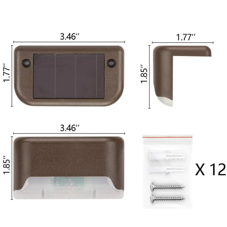 Cerca vertical integrada impermeable del paso Luz blanca cálida