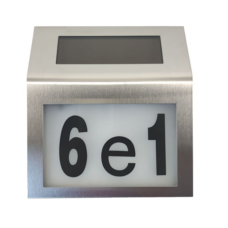 Outdoor Stainless Steel Solar House Number Lamp Solar Wall Lights