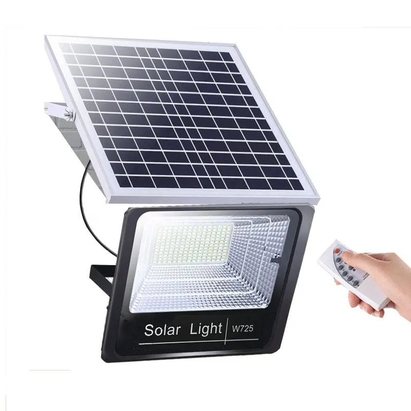 Ao ar livre à prova d'água 50W/80W/120W/150W Sensor de movimento Controle Remoto Holofote LED solar