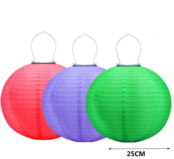Outdoor Waterproof IP44 Customized Portable Solar Nylon Fabric Lantern