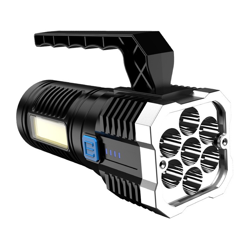 Outdoor Waterproof USB Charging 7 LED High Brightness Camping Bicycle Headlights Portable Flashlights