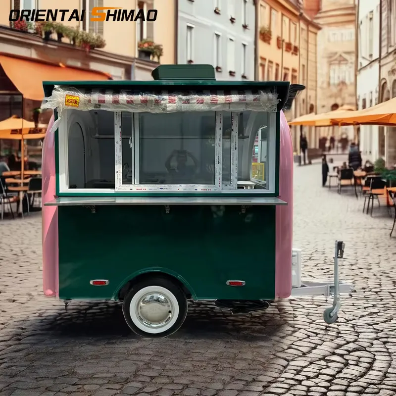 colourful street food cart