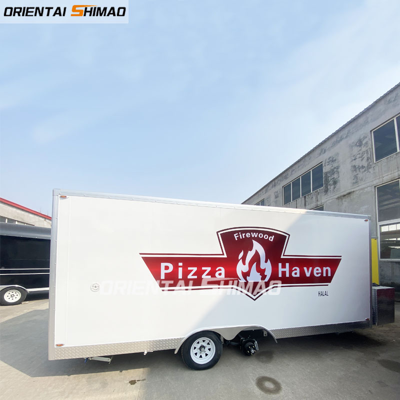 Pizza de camión de comida