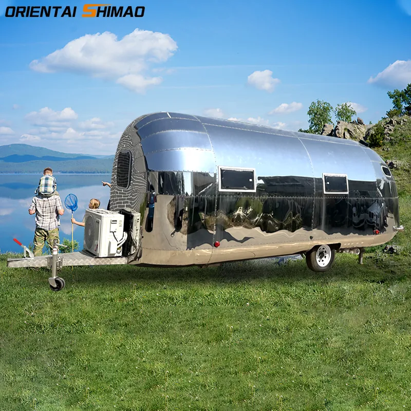 Stainless steel camper trailer