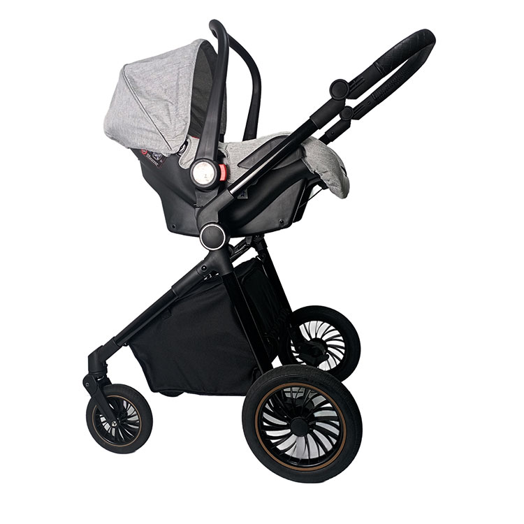 En1888 Baby Stroller 3 in 1 Travel System Pushchair Jogger Carriage Carrier Walkers Travel System with Baby Carseat Carrycot - 2