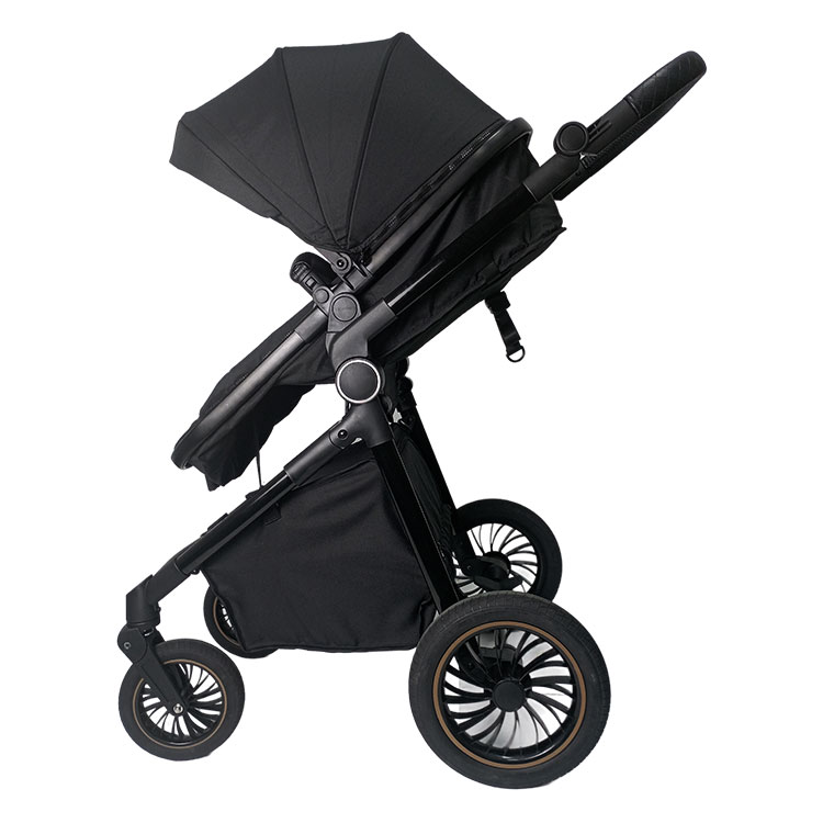 Multi-Function 4 Wheels Baby Stroller Buggy Pram Carrier Travel System 3-in-1 - 4 