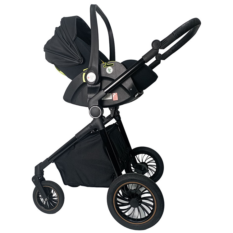 Multi-Function 4 Wheels Baby Stroller Buggy Pram Carrier Travel System 3-in-1 - 5