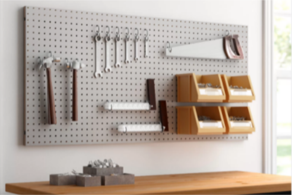What is Metal web back wall tool cabinet accessories
