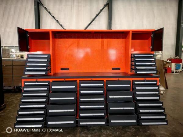 New orange tool cabinet