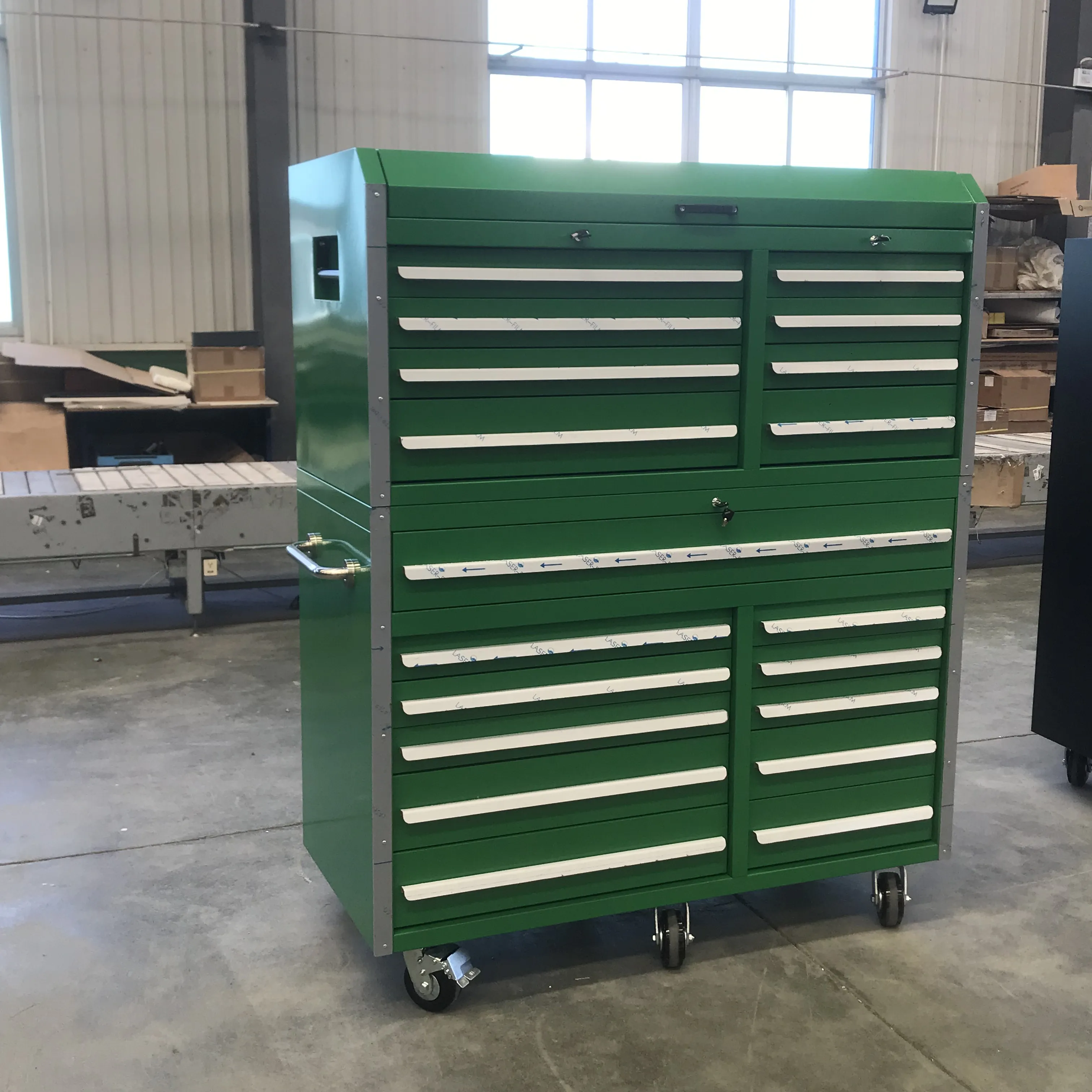 Metal Garage Cabinet on Wheels