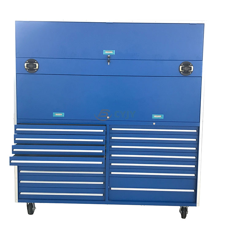 Asul na Rolling Tool Cabinet